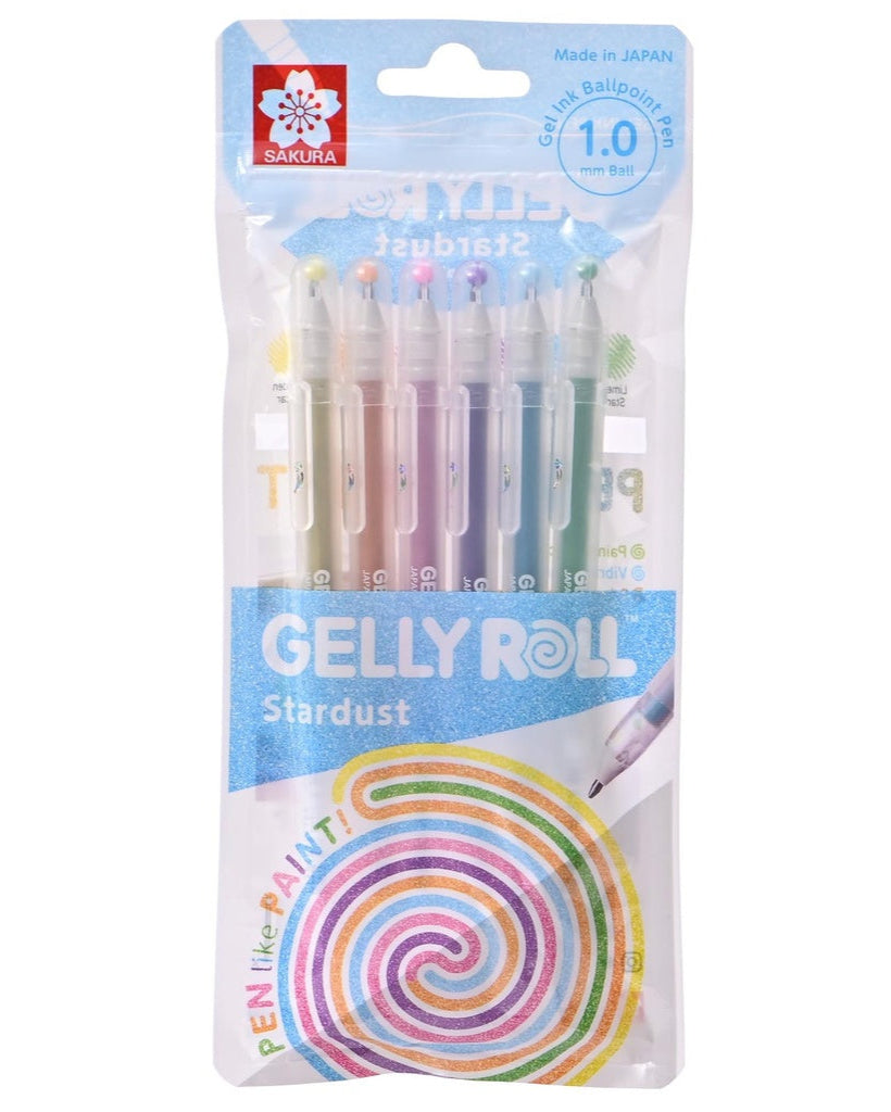 Lápiz Gel Gelly Roll Sakura 6 Colores Stardust