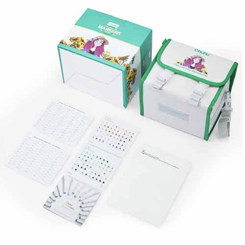 OHUHU 120 MARCADORES DE ALCOHOL + 1 BLENDER. PINCEL&BISELADA