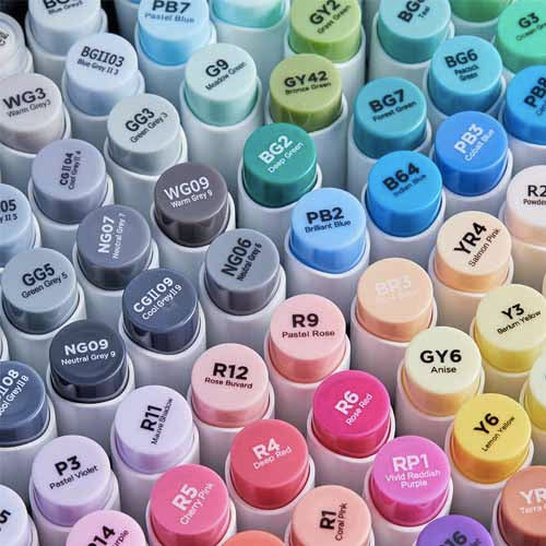 OHUHU 120 MARCADORES DE ALCOHOL + 1 BLENDER. PINCEL&BISELADA