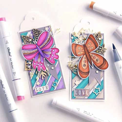 OHUHU 120 MARCADORES DE ALCOHOL + 1 BLENDER. PINCEL&BISELADA