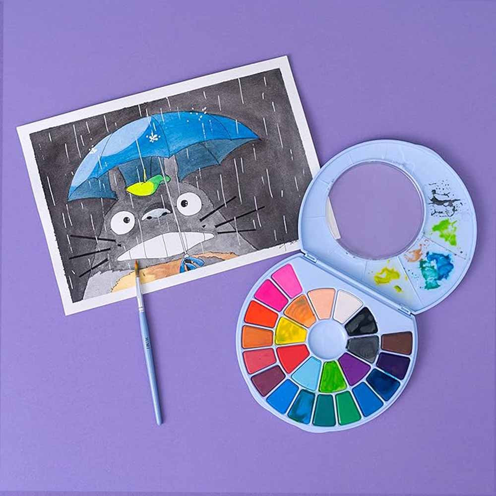 HIMI SET PINTURA SOLIDA 24 COLORES (ESTUCHE AZUL)