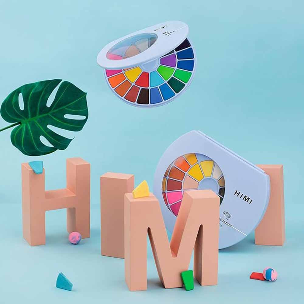 HIMI SET PINTURA SOLIDA 24 COLORES (ESTUCHE AZUL)