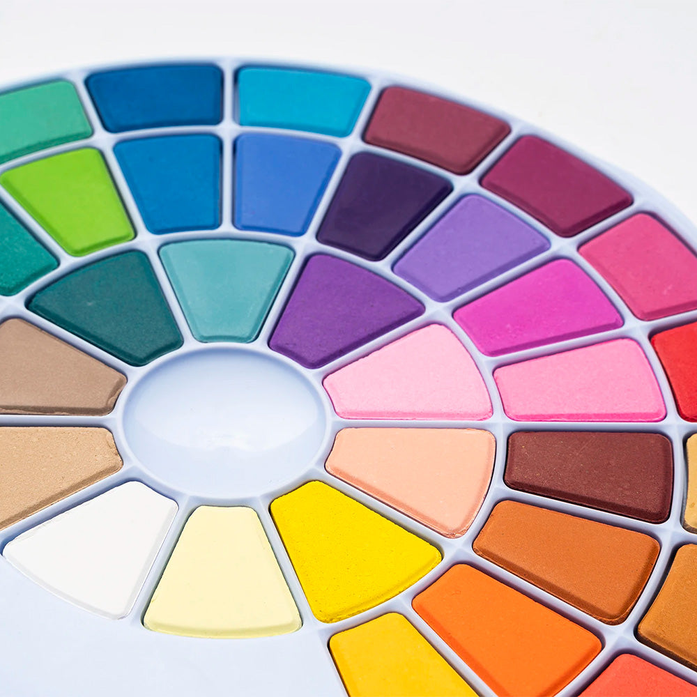 HIMI SET PINTURA SOLIDA 38 COLORES (ESTUCHE AZUL)