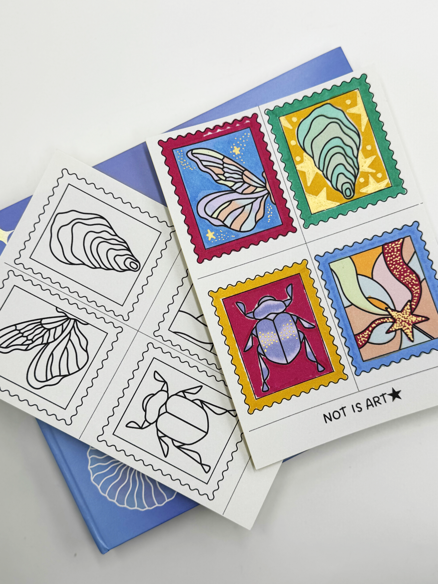 BOX 1: ENCANTO ESENCIAL (incluye saco coloreable + postales)