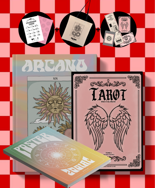 BOX 3: ENCANTAMIENTO COMPLETO (Libro Arcano + Libro Tarot + Poster Zodiac)