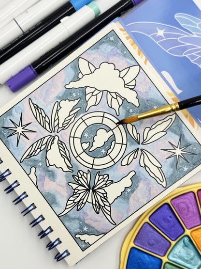 Elementos – Libro pocket para colorear de los cuatro elementos