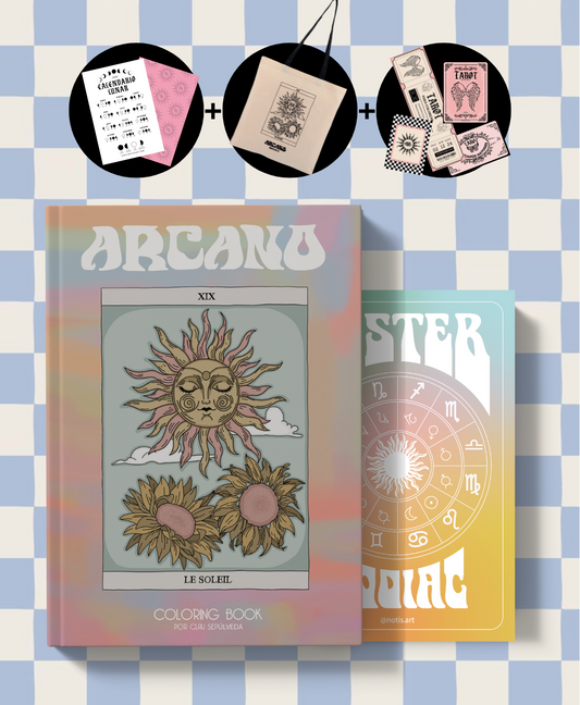 BOX 1: EL DESPERTAR MÍSTICO (Libro Arcano + Poster Zodiac)