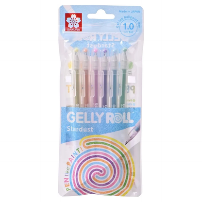 Lápiz Gel Gelly Roll Sakura 6 Colores Stardust