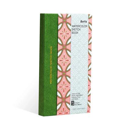 ARRTX CUADERNO DE BOCETOS PARA ACUARELA 24 PAGINAS 300 GRS 18.5 x 10.5 CM