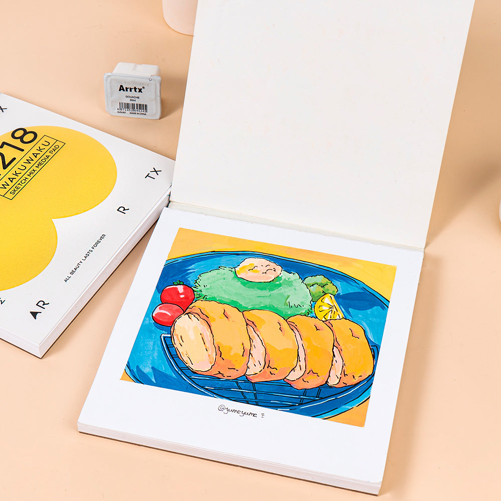 ARRTX CUADERNO DE BOCETOS CON PAPEL PARA TECNICAS MIXTAS NO.218