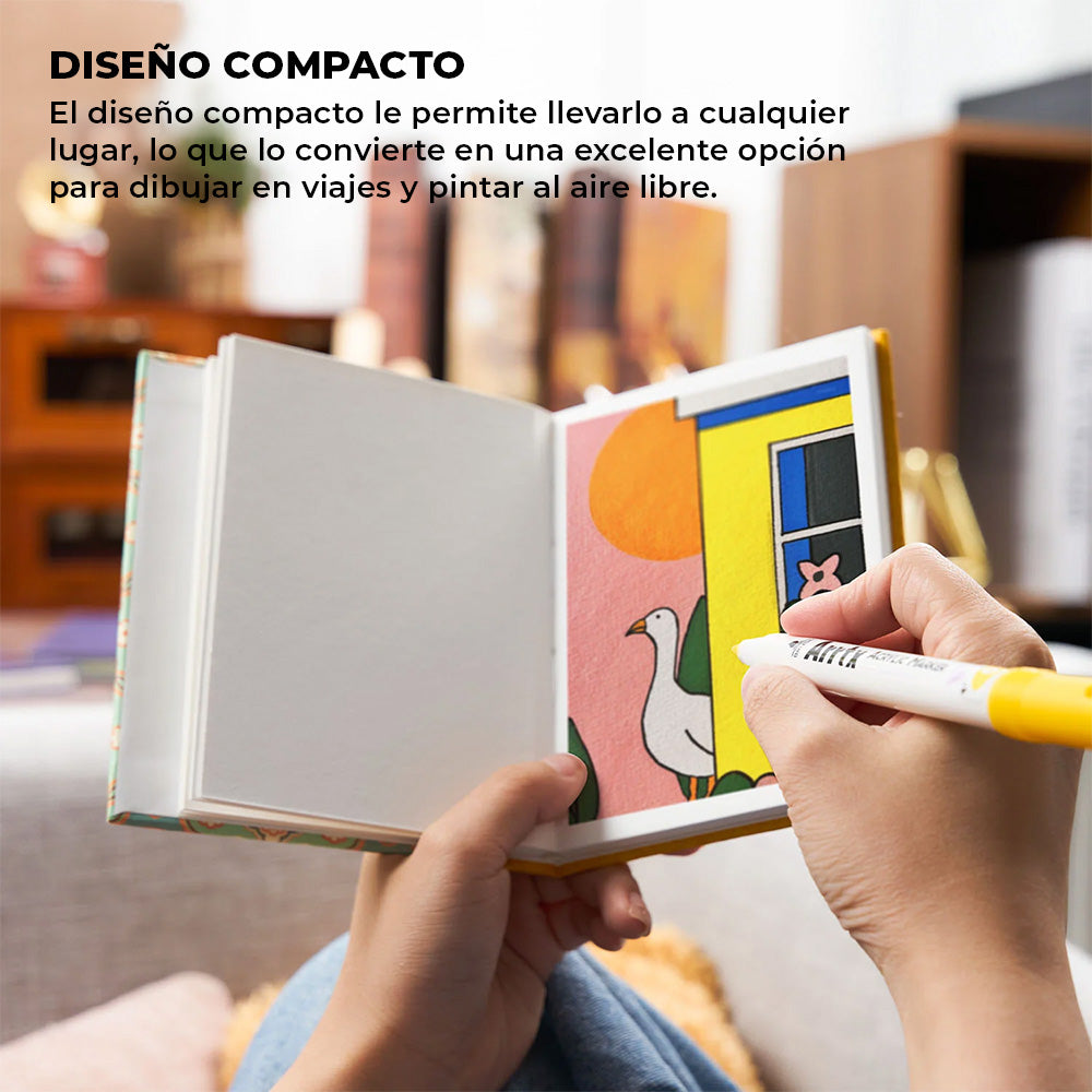 ARRTX CUADERNO DE BOCETOS PARA ACUARELA 100% ALGODON