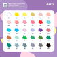 ARRTX MARCADORES ACRÍLICOS DE 30 COLORES 30A