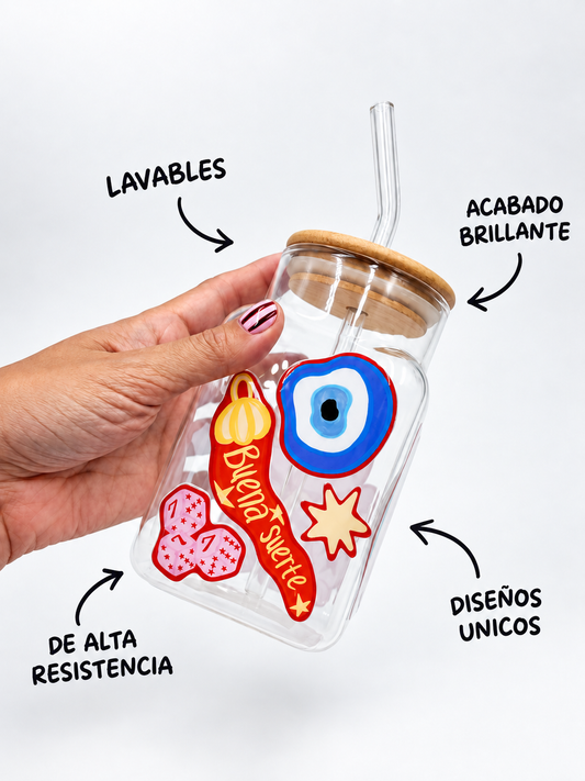 Set Stickers transferibles - Buena Suerte