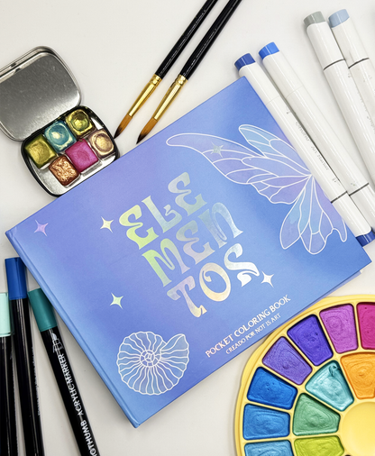 Elementos – Libro pocket para colorear de los cuatro elementos