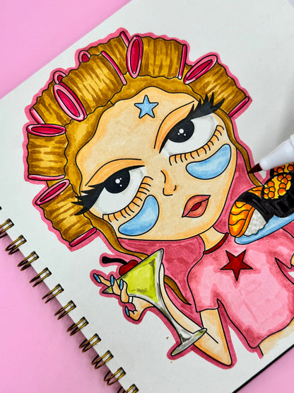 STAR – Libro para colorear grunge y rockero