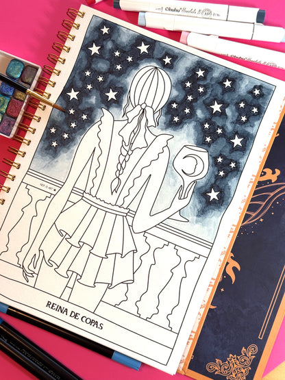Tarot Tomo II – Libro para colorear de Arcanos Menores