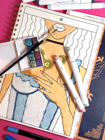 Tarot Tomo II – Libro para colorear de Arcanos Menores