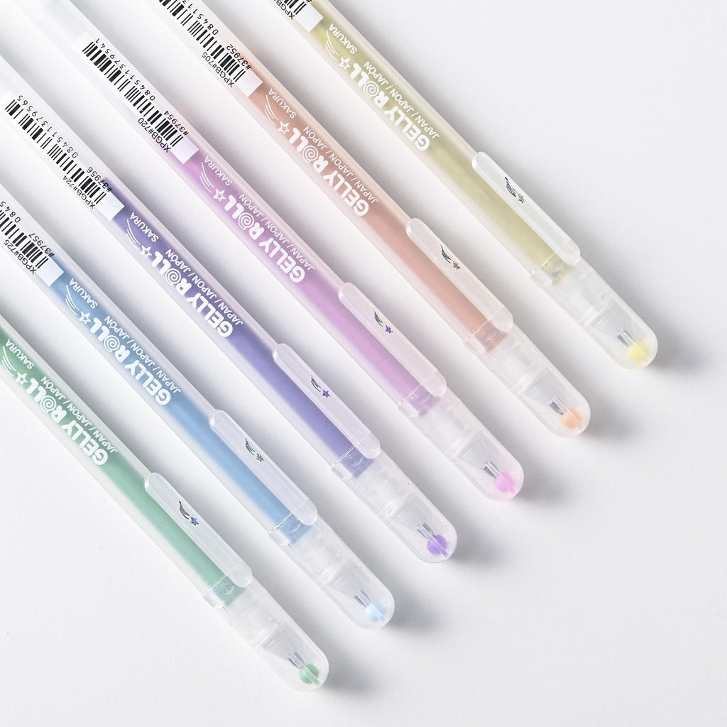 Lápiz Gel Gelly Roll Sakura 6 Colores Stardust