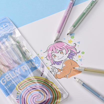 Lápiz Gel Gelly Roll Sakura 6 Colores Stardust