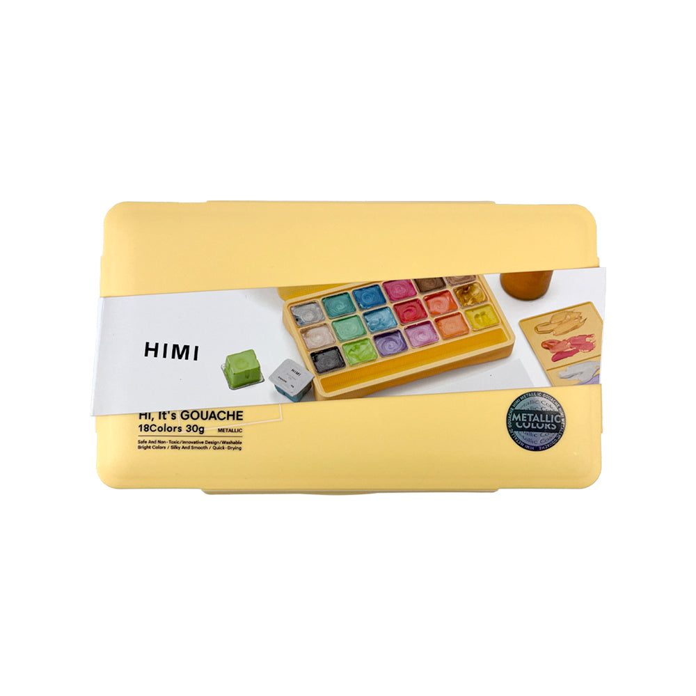 HIMI PINTURA GOUACHE METALIZADA 18 COLORES 30 ML