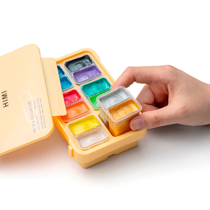 HIMI SET DE GOUACHE METALIZADA HIMI 12 COLORES 12ML