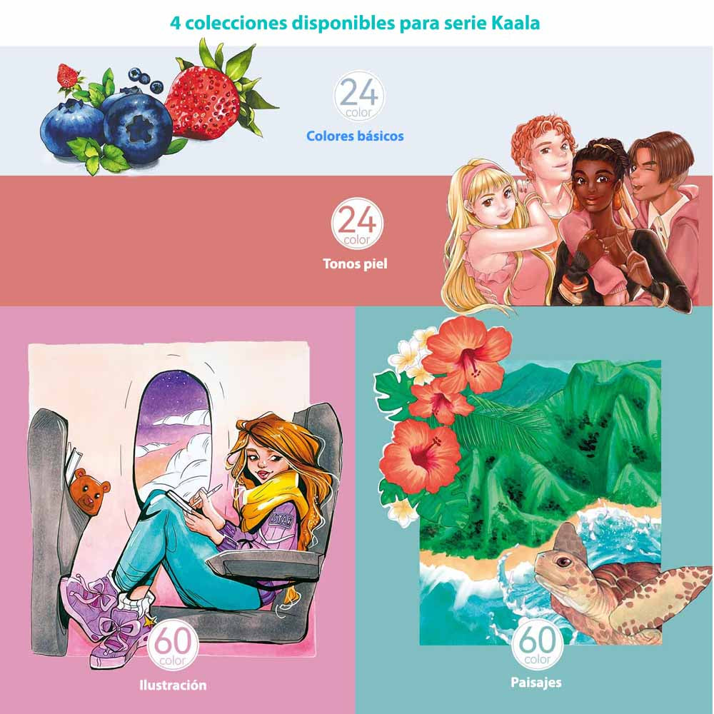 OHUHU 60 MARCADORES DE ALCOHOL + 1 BLENDER. FINA&BISELADA DELGADO