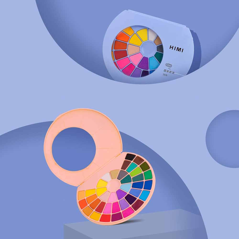 HIMI SET PINTURA SOLIDA 24 COLORES (ESTUCHE AZUL)