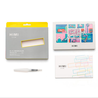 HIMI SQUARE WATERCOLOR KIT 36 COLORS