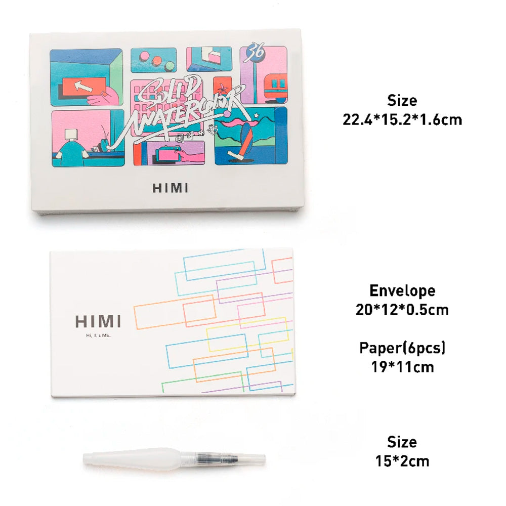 HIMI SQUARE WATERCOLOR KIT 36 COLORS