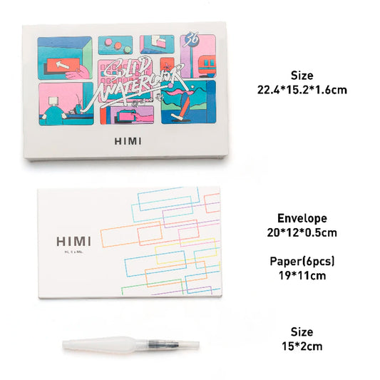 HIMI SQUARE WATERCOLOR KIT 36 COLORS
