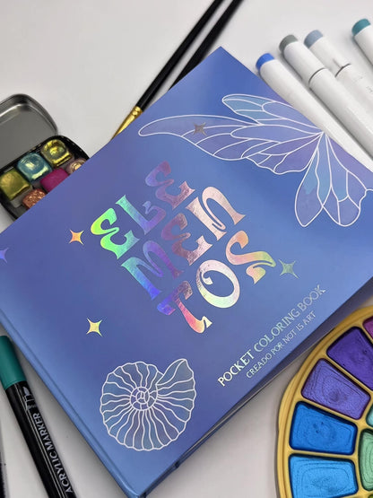 Elementos – Libro pocket para colorear de los cuatro elementos