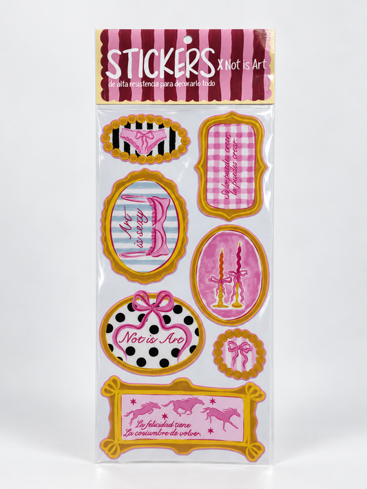 Set Stickers transferibles - Cuarto Secreto