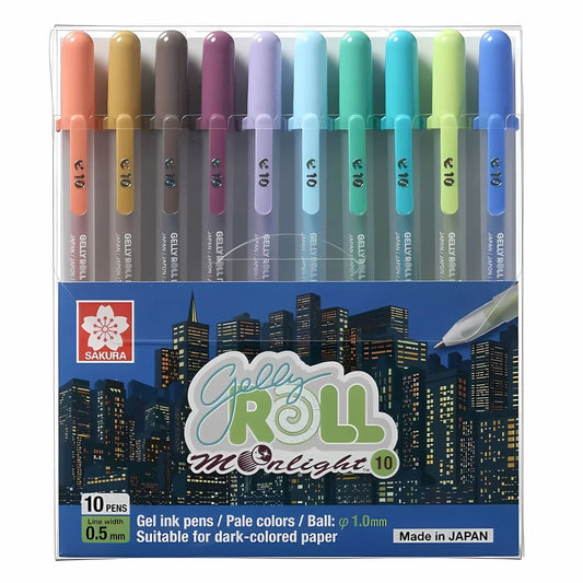 Sakura Gelly Roll - Set 10 Lápices Tinta Gel Moonlight