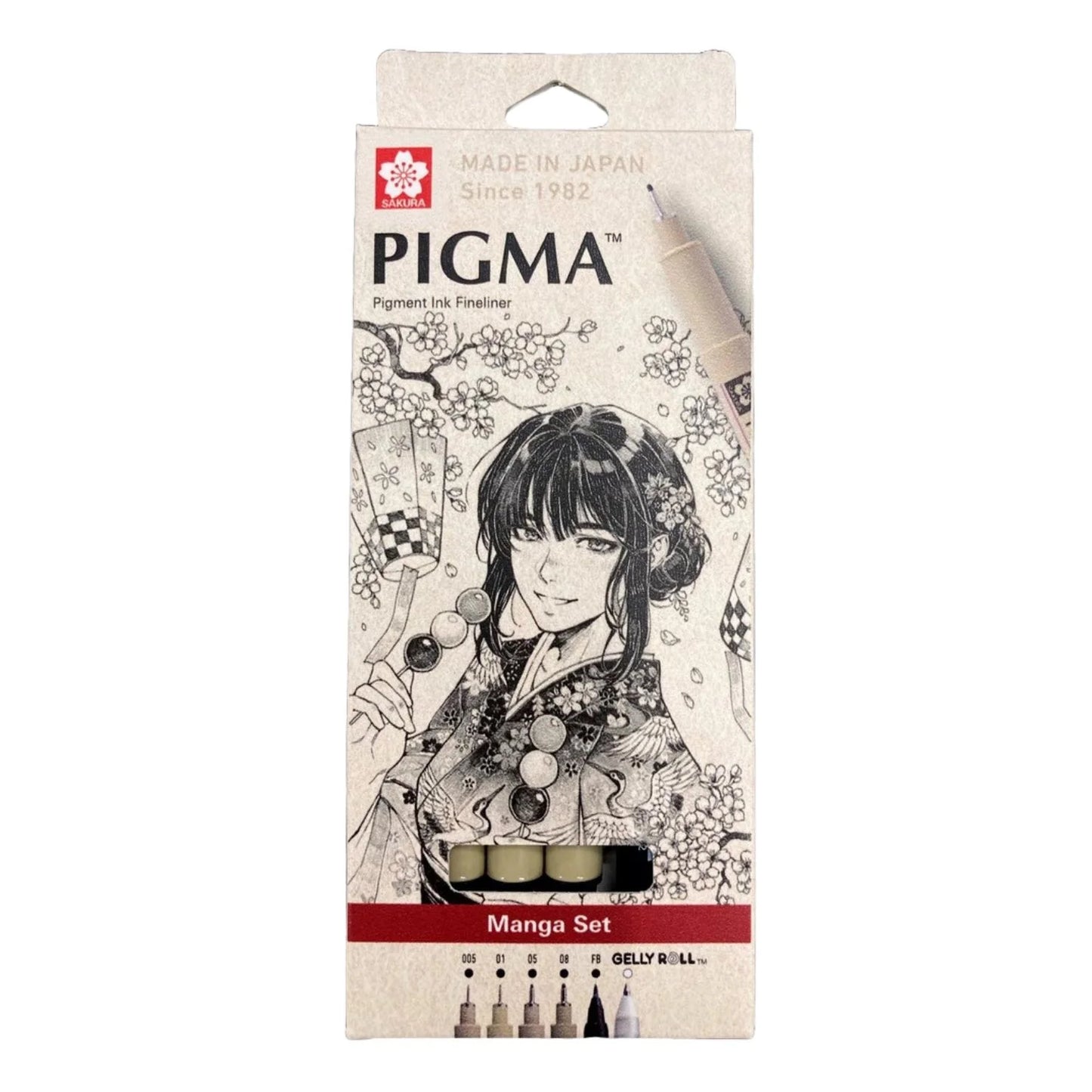 Sakura Pigma - Kit Manga Basic Tiralíneas, Brush Pen y Gelly Roll